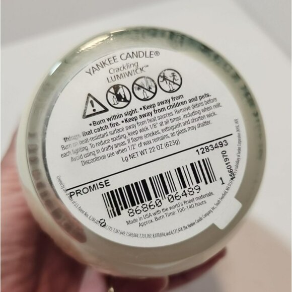Yankee Candle Pure Radiance Crackling Promise 22 Oz Jar Candle New - Picture 9 of 11